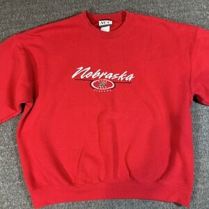 Vintage Nebraska Cornhuskers Sweatshirt‎ Mens M/L? College Sweater NCC Football